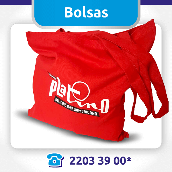 Bolsas promocionales Premios Platino